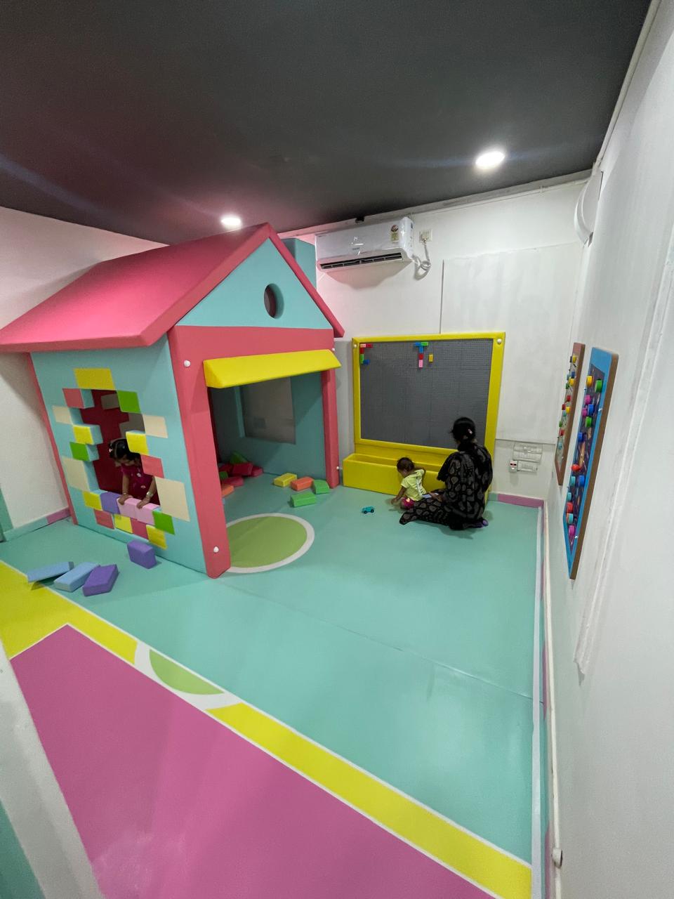 Toddler block cottage play room at KOJO Patia
