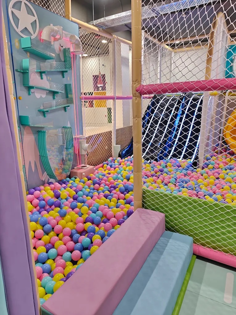 Pastel ball pit at KOJO Shaheed Nagar